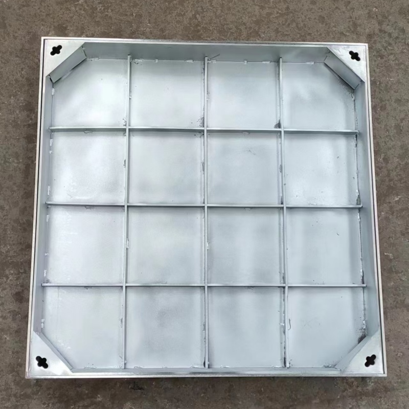 不锈钢折边装饰井盖600*600安装步骤