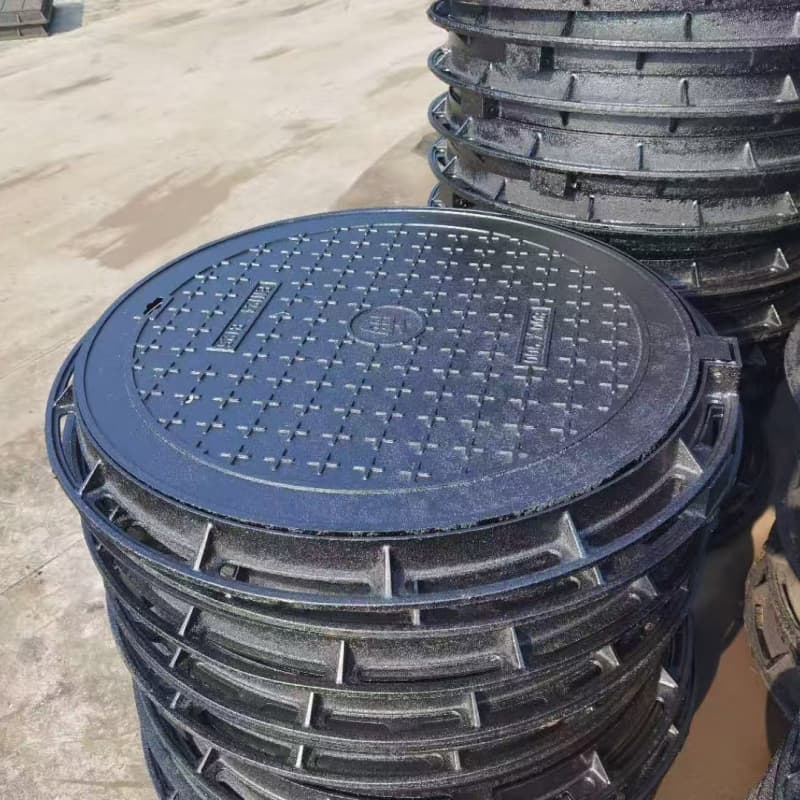 球墨铸铁井盖一体式铸铁井盖产地厂家直销