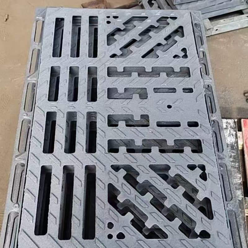 球墨铸铁篦子沟盖板-380x500球墨铸铁篦子质量三包