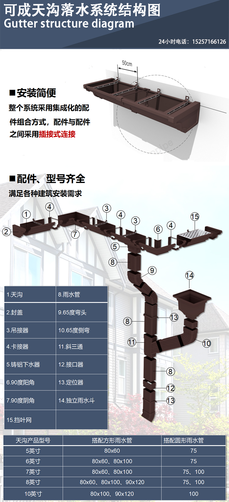 天沟【【铝合金雨水管】】现货供应