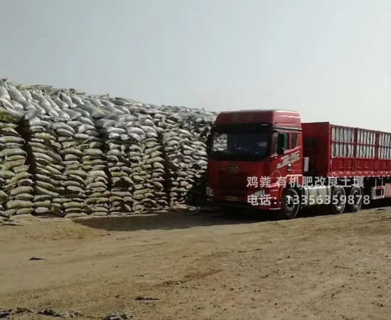 干鸡粪块增加亩产量