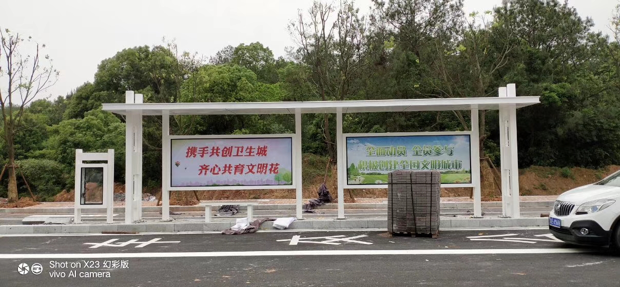 仿古公交站台候车亭来图定制定制批发
