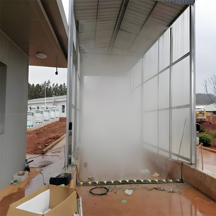 猪舍喷雾消毒除臭、猪舍喷雾消毒除臭厂家-认准富通达工地冲洗喷淋设备