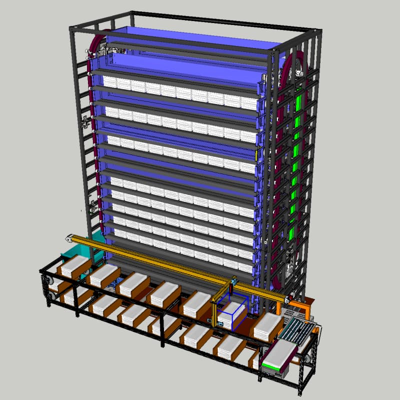 地库整车自动出入升降柜厂家直供星龙