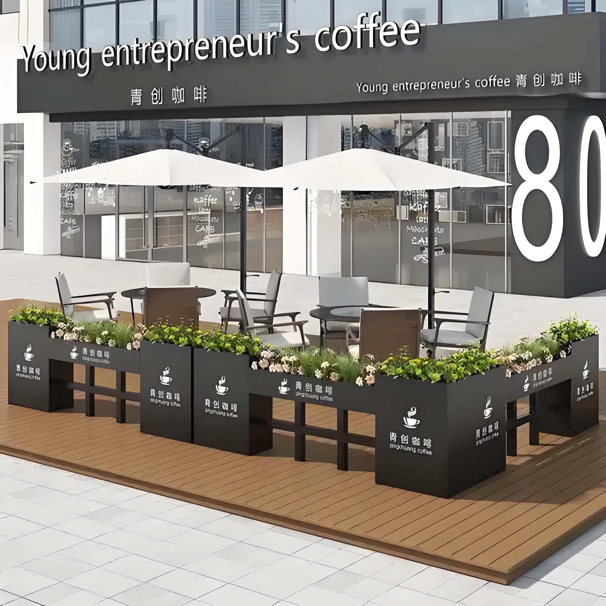 花箱成品岗亭货源足质量好